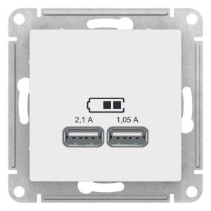 Розетка USB А+А 5В 2,1А С/У Лотос AtlasDesign