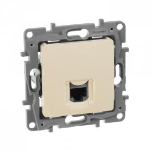 Розетка комп (RJ45) 5 кат. UTP Слоновая кость Legrand Etika