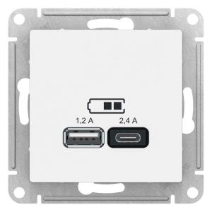 Розетка USB А+С 5В 2,4А С/У Лотос AtlasDesign