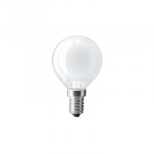 Лампа накаливания Р45  40WE14FR шар мат PHILIPS