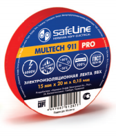 Изолента красная Safeline 15/20