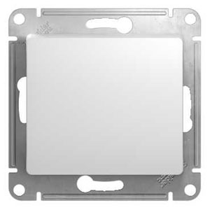Переключатель перекрестный 10А белый Glossa