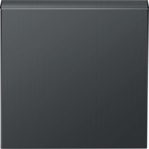 Накладка для розетки 1-м Schuko 16А с З/К с крышкой Вороненая сталь R98 METAL Donel