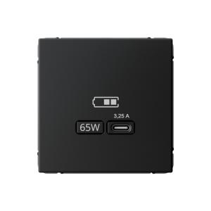 Розетка USB С 65Вт С/У Карбон ArtGallery