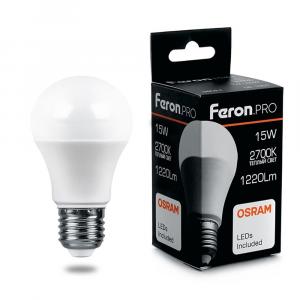 Лампа светодиодная LB-1015 Шар E27 15W 2700K Feron.PRO