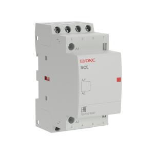 Контактор модульный YON max типа MCE, 4P, 25A, 240В, 4НО DKC
