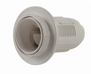 Патрон Е-27 пластиковый с кольцом Е27-ППК IN HOME