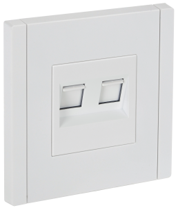 Розетка RJ45+RJ45 кат.5Е С/У Белый Forte&Piano
