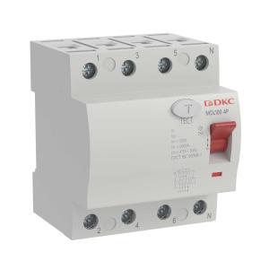 УЗО 4P 25A 100mA ВДТ MAX MDL100 тип АC DKC YON max