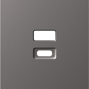 Накладка для USB розеток Матовый титан A07