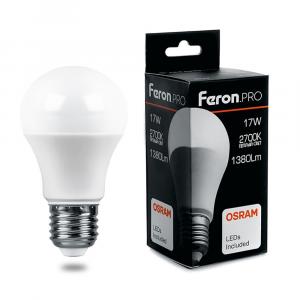 Лампа светодиодная LB-1017 Шар E27 17W 2700K Feron.PRO