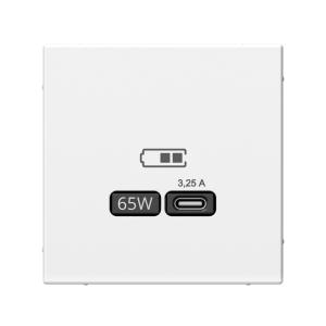 Розетка USB С 65Вт С/У Белая ArtGallery
