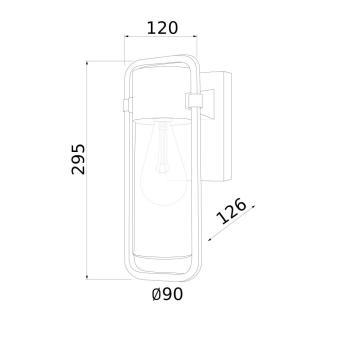 Настенный светильник Lab 35001/D черный Elektrostandard