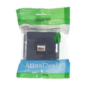Розетка RJ45 кат.5Е С/У Грифель AtlasDesign