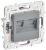 Розетка RJ45+RJ45 кат.5Е С/У Серый Skandy