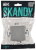Переключатель 1-кл 10А C/У проходной Серебряный Skandy