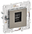 Розетка RJ45 кат.6 С/У Металл Никель Skandy