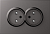 Накладка для розетки 2-м 16А со шторками Матовый титан A07 Donel
