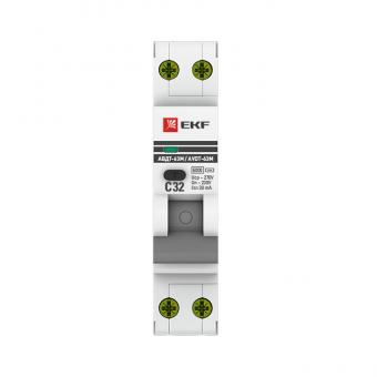 Дифференциальный автомат АВДТ-63М 25А/30мА 6кА С тип AС EKF PROxima