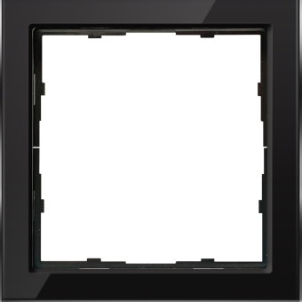 Рамка 1-я Черное стекло R98 Glass Donel