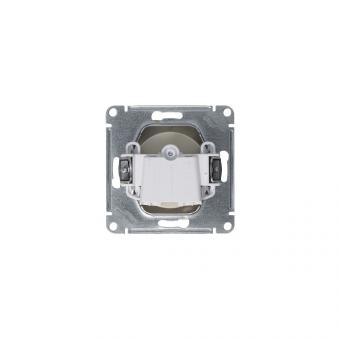 Розетка 1-м 16А С/У Алюминий AtlasDesign