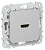 Розетка HDMI С/У Алюминий FLITE