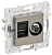 Розетка TV антенна + RJ45 кат.6 С/У Металл Никель Skandy