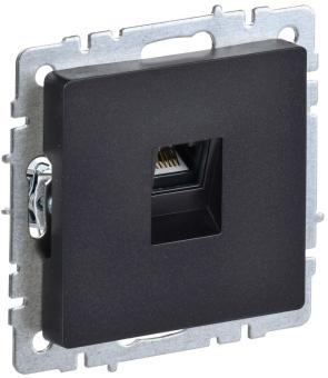 Розетка RJ45 кат.5Е С/У Черный Brite