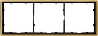 Рамка 3-я Матовое золото R98 METAL Donel