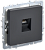 Розетка RJ45 кат.6 С/У Графит Brite