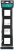 Рамка 4-я черный Skandy