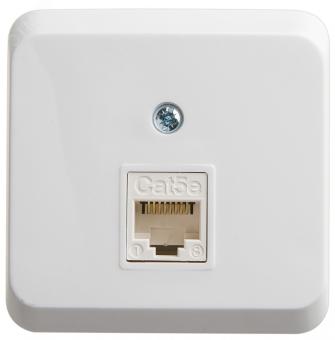 Розетка RJ45 кат.5Е О/У Белый Etude