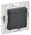 Розетка 1-м 16А С/У З/К со шторками с крышкой IP44 Титан Skandy