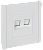 Розетка RJ45+RJ45 кат.5Е С/У Белый Forte&Piano