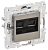 Розетка RJ45+RJ45 кат.6 С/У Металл Никель Skandy