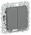 Переключатель 2-кл 10А С/У проходной кнопочный Мокрый Асфальт FLITE