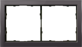 Рамка 2-я Стекло мокко R98 Glass Donel