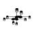 Потолочная люстра Legacy A8024PL-8BK Arte Lamp