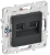 Розетка RJ45+RJ45 кат.5Е С/У Графит Skandy