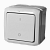 Выключатель двухполюсный IP44 Серый Legrand Quteo