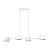 Люстра на штанге Sebastian A7051SP-4WH Arte Lamp