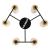Потолочная люстра A7027PL-6BK Arte Lamp